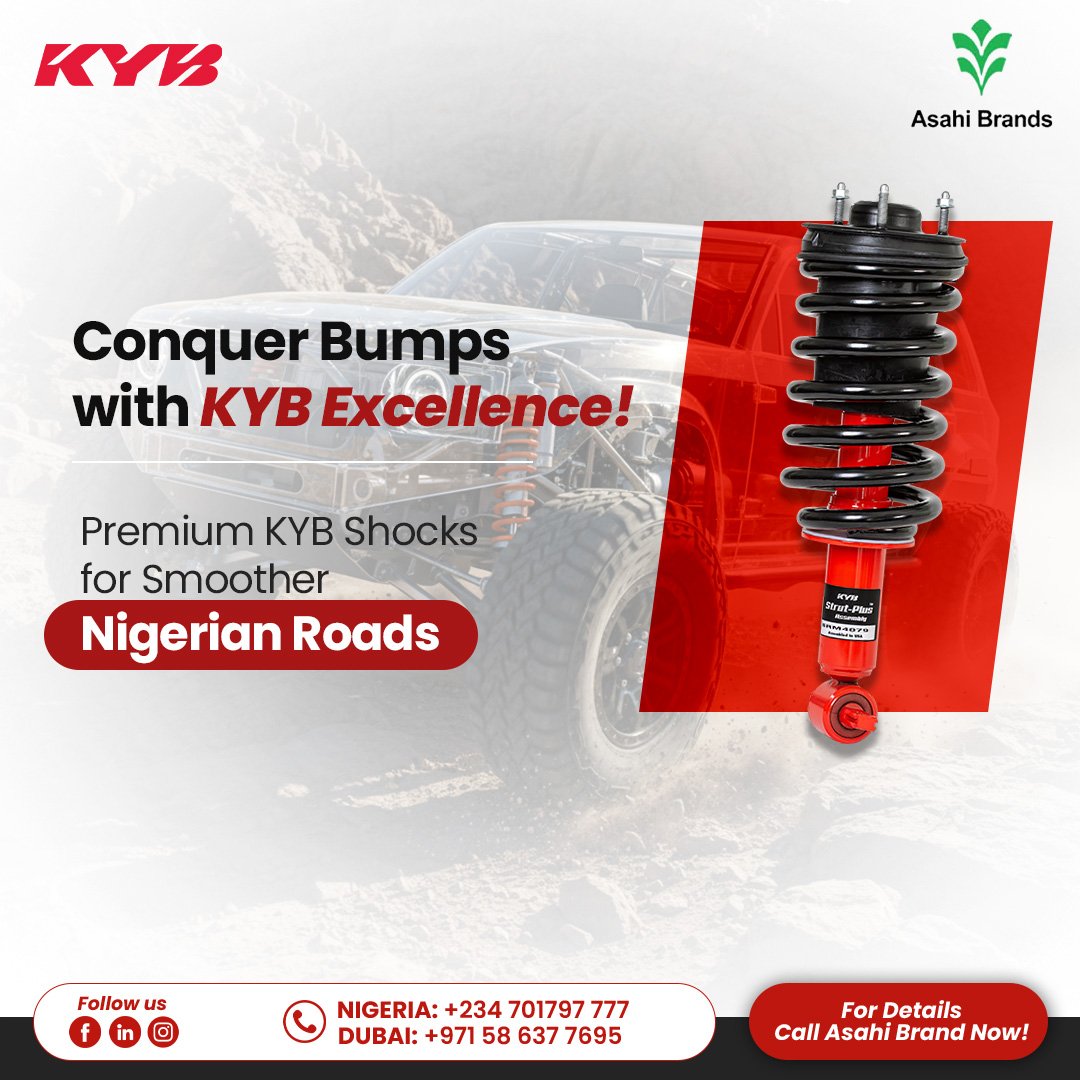 KYB Shock Absorbers in Lagos: Why Suspension Quality Determines Comfort, Control, and Safety